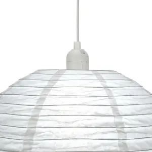 GoodHome Anbus White Pendant Light shade (D)38cm