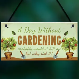 Red Ocean Funny Garden Signs And Plaques Hanging Summer House Sign Funny Gardener Gift