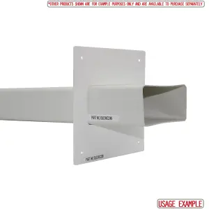 Kair Wall Plate 110mm x 54mm for Rectangular Ducting