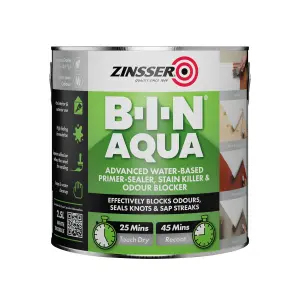 Zinsser B-I-N White Matt Multi-surface Primer, sealant & stain block, 2.5L