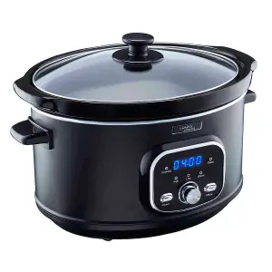 Cooks Professional Digital Slow Cooker 8 Litre Removable Ceramic Bowl with Delay Timer & Keep Warm