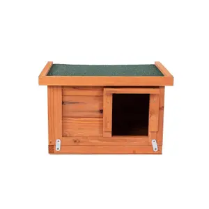 Oypla Wooden Hedgehog House Hibernation Shelter 360x240x400mm