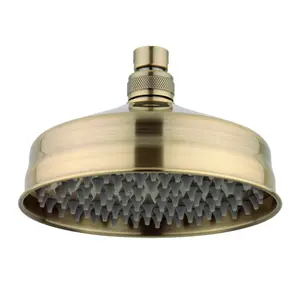 ENKI Antique Brass Traditional Brass Shower Head 150mm