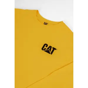 Caterpillar - Trademark Banner Long Sleeve T-Shirt - Yellow - Tee Shirt - XL