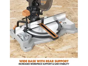 Evolution 088-0001 R185CMS-Li EXT Compound Mitre Saw 18V Bare Unit EVLR185CMSN