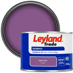 Leyland Trade Vinyl Matt Walls & Ceilings Emulsion Paint Signal Violet (RAL 4008) 350ml Tester