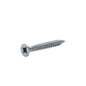 Diall Double-countersunk Zinc-plated Carbon steel Screw (Dia)3mm (L)25mm, Pack of 20