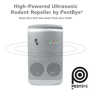 Pestbye High Powered Professional Rat and Mouse Repellent Large Rooms & Commercial Use Ultrasonic Electromagnetic