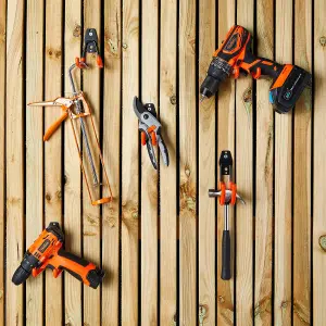 Vonhaus Tool Hooks for Shed - Wall Mounted Garage Hooks for Hanging DIY Tools - Heavy Duty Tool Hooks (10 Hooks in 5 Sizes)