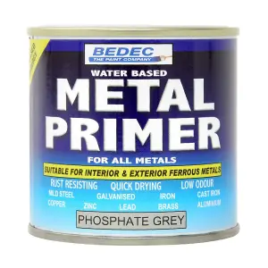 Bedec All Metals Primer Paint - Phosphate Grey - 750ml