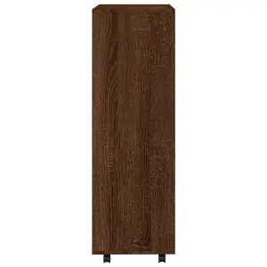 Wardrobe Brown Oak 80x40x110 cm Engineered Wood