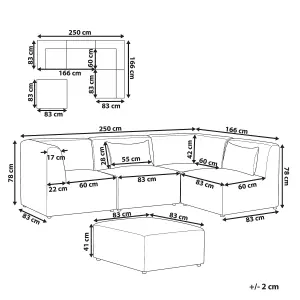 Sofa with Ottoman LEMVIG Light Beige Left Hand