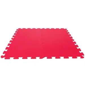 Foam Play Mat Tiles Interlocking Floor Mats by Laeto Tiny And Tykes (Red) - INCLUDES FREE DELIVERY