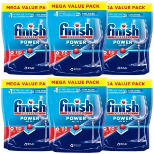 660 x Finish Powerball All In One Max Powerful Cleaning Dishwasher Tablets