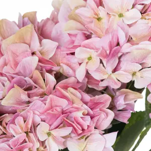 Hill Interiors Hydrangea Pink Shabby Faux Plant Bouquet