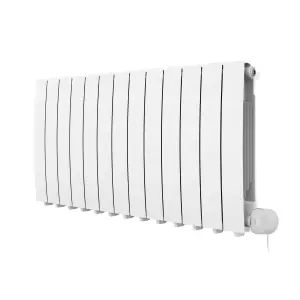 Terma 230V 1.5kW White Smart Horizontal Oil-filled radiator (H) 590mm x (W) 1040mm