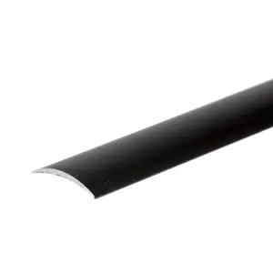 Flat anodised aluminium door floor edging bar strip trim threshold 930 x 30mm a03 black