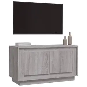 Berkfield TV Cabinet Grey Sonoma 80x35x45 cm Engineered Wood