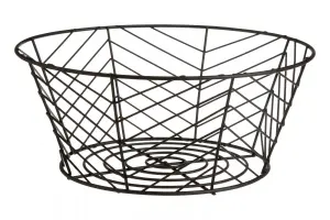 Interiors by Premier Vertex Black Powder Coat Fruit Basket