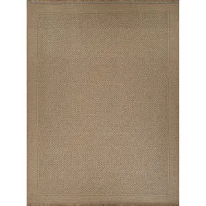 ESHA Machine Washable Jute Boho Area Rug 198 x 275 cm