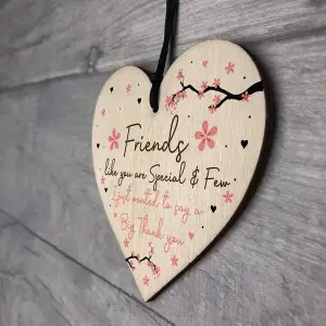 Friendship Gift Wood Heart Best Friend Gift Birthday Gift For Her Women Gift Keepsake