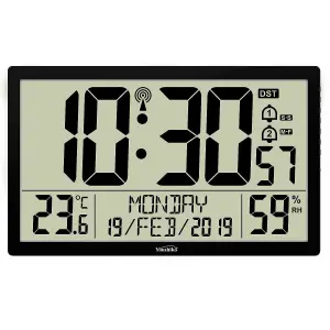 Extra Large XXXL Jumbo Radio Controlled Digital  Wall Clock ( Official UK Version )