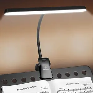 Glocusent 57 LED Super Bright Music Stand Light, Eye Caring Clip-On Piano Light, 3 Color & 5 Brightness, USB-C Rechargeable, Long Lasting Up To 140