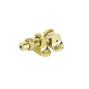 Sash Heritage Brighton Acorn Fastener (Locking) - Polished Brass