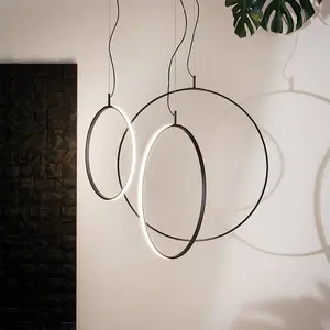 Luminosa CIRCUS 74cm Integrated LED Pendant Ceiling Light Black, 3000K