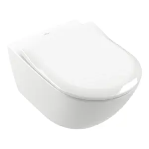 Villeroy & Boch Subway 2.0 Slim Soft Close Replacement Toilet Seat, White Alpin