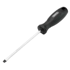 Draper Slotted Hard Grip Screwdriver, 5.5 x 125mm 13536