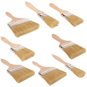 Set of 8 pcs Paint Brushes for a Smooth Finish Painting with Emulsion, Gloss, Satin Paints on Walls, Ceilings, Wood, Metale