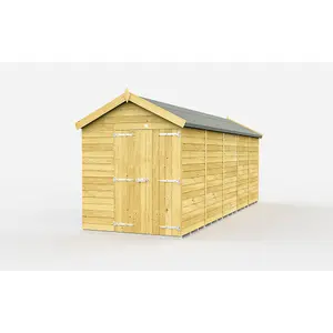 DIY Sheds 6x19 Apex Shed - Double Door Without Windows