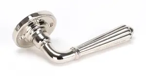 From The Anvil Polished Nickel Hinton Lever on Rose Set