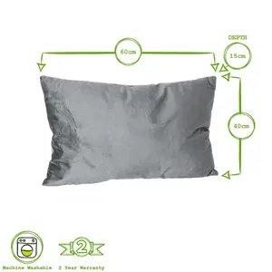 Rectangle Velvet Cushions - 60cm x 40cm - Pack of 6