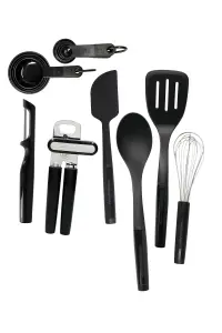 KitchenAid 15pc Kitchen Utensil Set Black