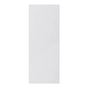 GoodHome Stevia Gloss grey Slab Larder Cabinet door (W)500mm (H)1287mm (T)18mm