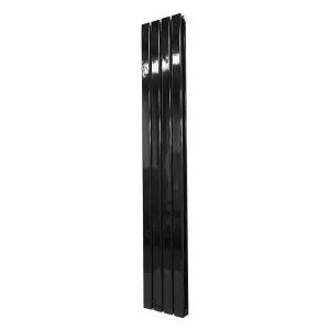 G-Rad Matt Black Double Flat Panel Vertical Radiator - (H) 1800 x (W) 272mm