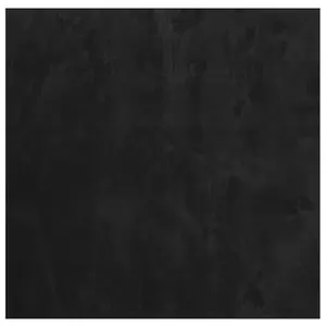 Rug HUARTE Short Pile Soft and Washable Black 120x120 cm