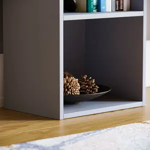 Gerardi Standard Bookcase Grey / 54 cm H x 32 cm W