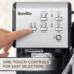 Breville VCF107 One-Touch Espresso Coffee Machine - Black