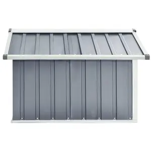 Tuckahoe Garden Robot Lawnmower Shed 92 x 97 x 63 cm Galvanised Steel Grey