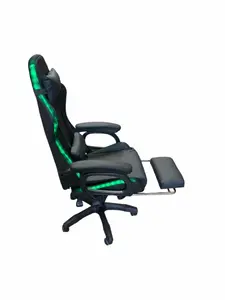 Gaming Chair with Led Light Black