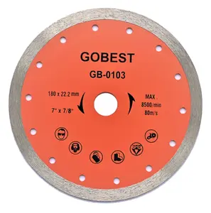 GOBEST GB-0103, angle grinder disc, tile cutting diamond disc 180 mm, 22.2 bore