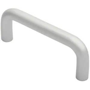 Rounded D Shaped Bar Handle 150mm x 19mm Diameter Satin Anodised Aluminium