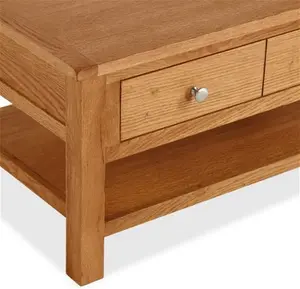 Dunelm Bromley Coffee Table, Oak, Farmhouse, Light Wood, Natural