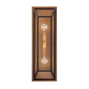 Elstead Fulton 2 Light Indoor Wall Light Bronze, E14