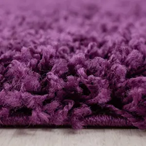 Purple Shaggy Area Rugs Elegant and Fade-Resistant Purple Carpet Runner - 120x170 cm