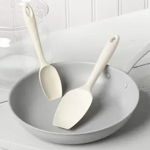 Zeal Silicone Spatula Spoon Set, Cream