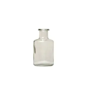 Melody Maison Clear Glass Bottle Vase - 12cm